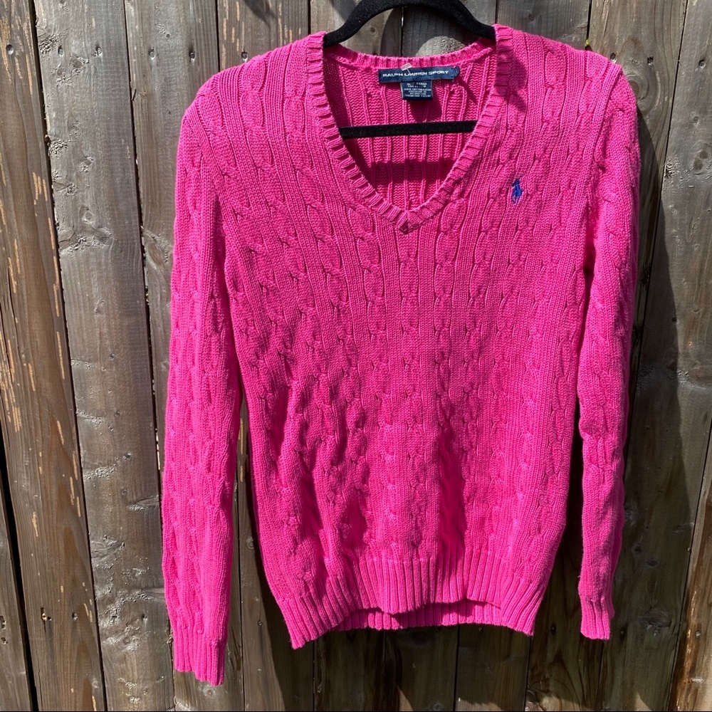 Cute pink Ralph Lauren sport sweater